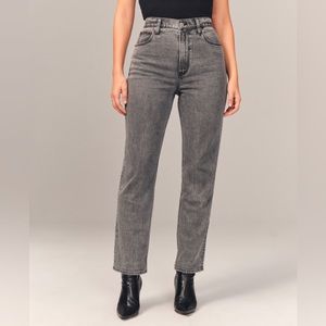 Abercrombie ultra High rise Ankle straight jeans